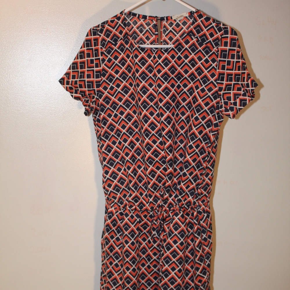 Caslon Linen Geometric Dress